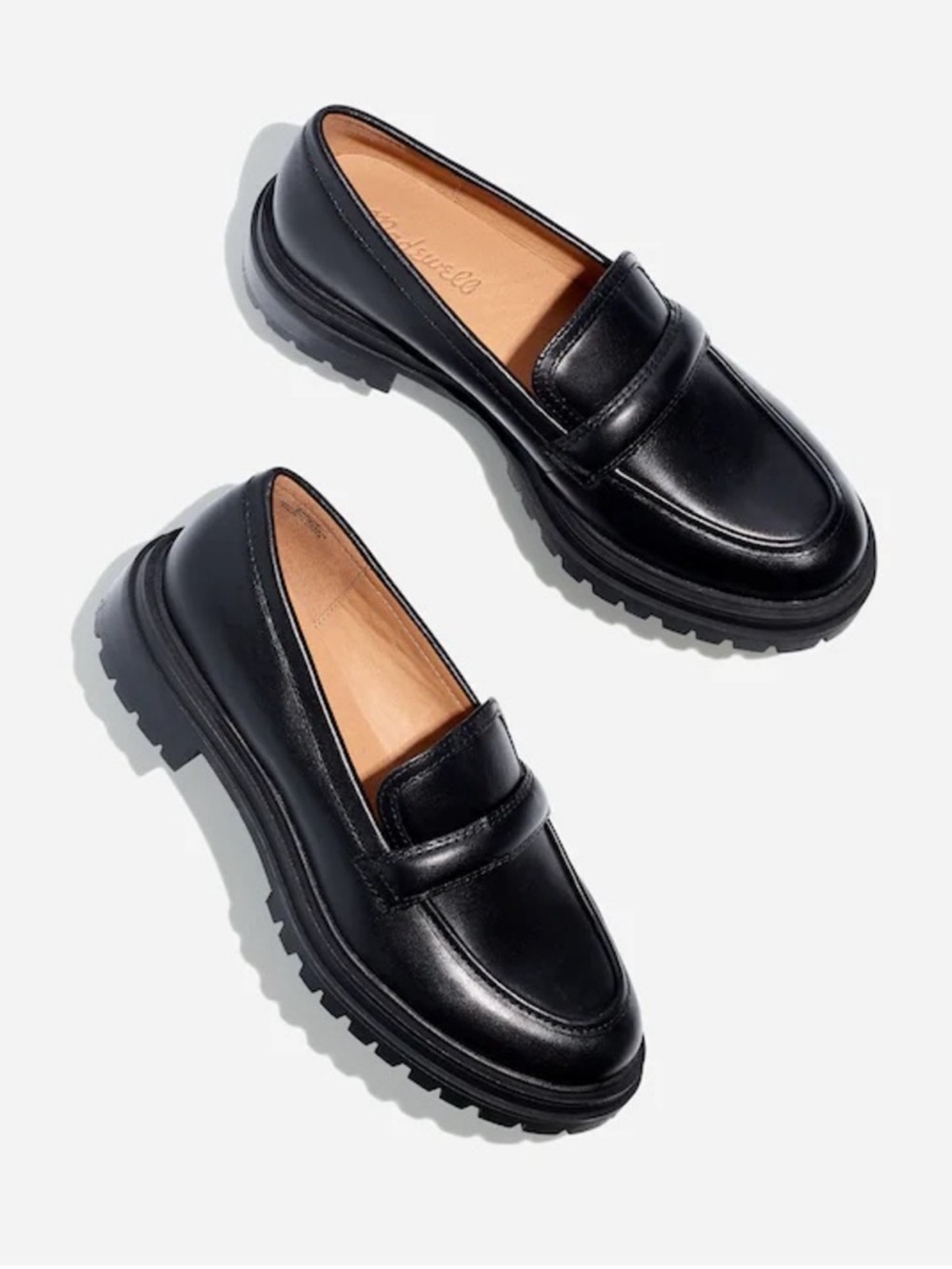 Madewell Bradley Lugsole Leather Loafers Size 8